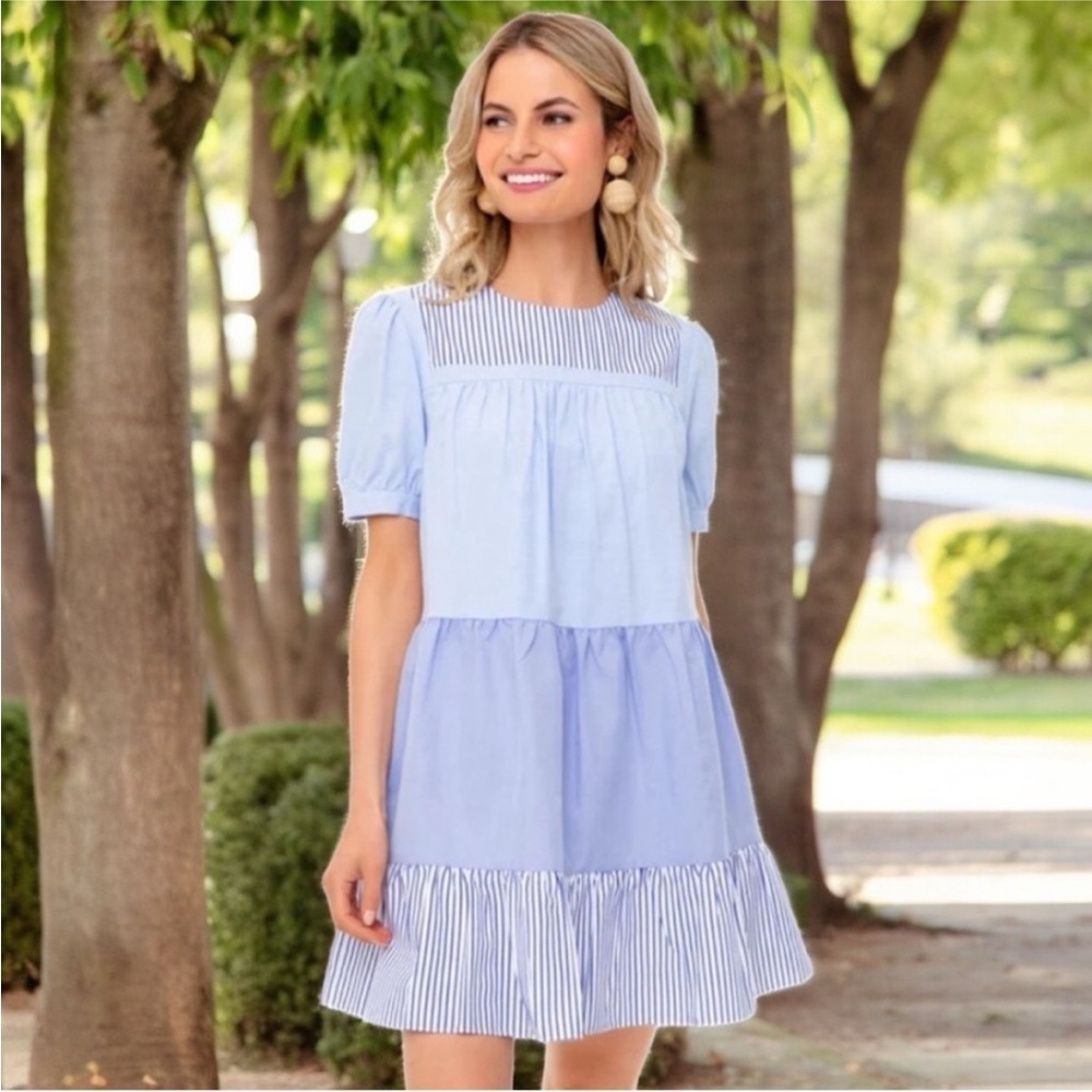 Tuckernuck Pomander Place Quinn Blue Dress XL